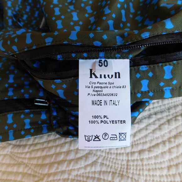 NWT Kiton Cima print bomber jacket fall windbreaker luxury zip top made in Italy - Picture 13 of 15